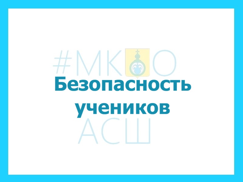 Безопасность учеников.